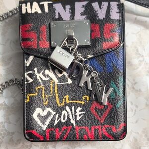 DKNY Multicolor Graffiti Crossbody Bag